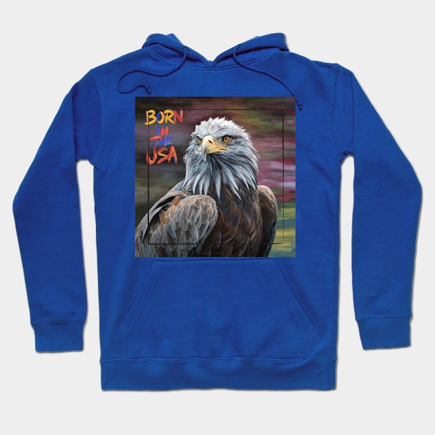 Born in The USA [Eagle-2] Hoodie by JavaBlend